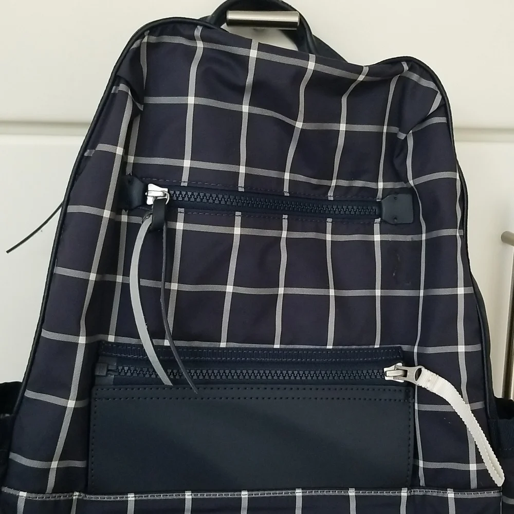 Lululemon Back to Class Backpack In Pacfic Check Inkwell Ghost